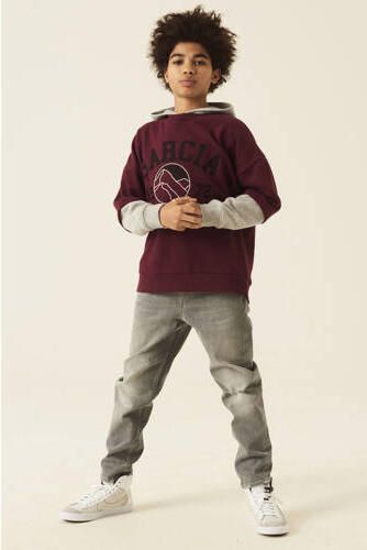 Garcia hoodie met printopdruk rood Sweater Printopdruk 128 - Foto 4