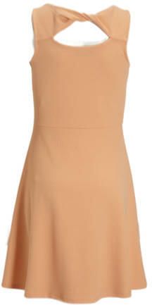 Garcia jurk oranje Meisjes Polyester Ronde hals Effen 164 170