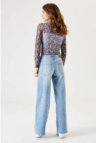 Garcia low waist wide leg jeans medium used Blauw Meisjes Stretchdenim 158 - Foto 2
