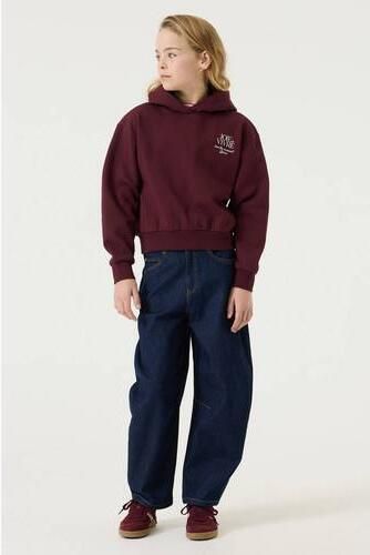 Garcia oversized hoodie met backprint donkerrood Trui Meisjes Katoen Capuchon - Foto 4