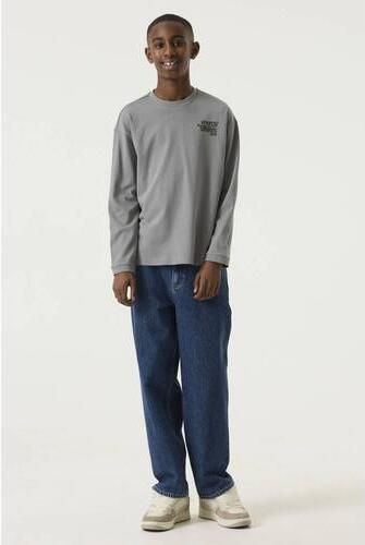 Garcia rechtvallende longsleeve met backprint grijs Jongens Katoen Ronde hals - Foto 4