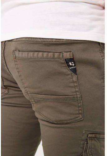 Garcia regular fit cargobroek mosgroen Jongens Jog denim Effen 128