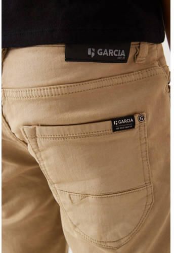 Garcia regular fit casual short Lazlo short kaki Korte broek Groen Jongens Stretchdenim 128