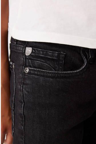 Garcia skinny jeans Xandro dark used denim Zwart Jongens Stretchdenim Effen 170