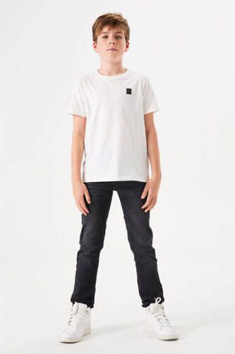 Garcia slim fit jeans dark used Zwart Jongens Stretchdenim Effen 128 - Foto 3