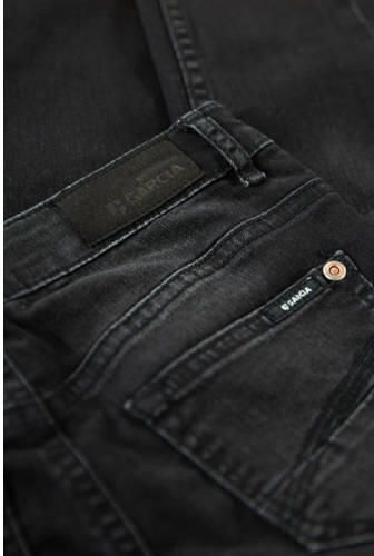 Garcia slim fit jeans Rianna 57O rinsed Zwart Meisjes Denim Effen 128 - Foto 3
