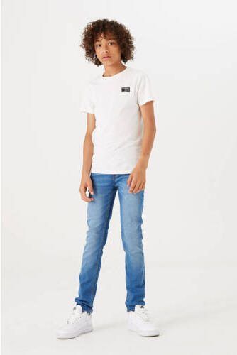 Garcia slim fit jeans Tavio medium used Blauw Jongens Stretchdenim Effen 152