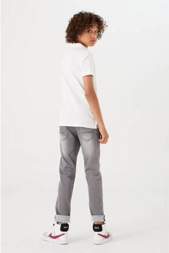 Garcia slim fit jeans Tavio medium used Grijs Jongens Stretchdenim Effen 128