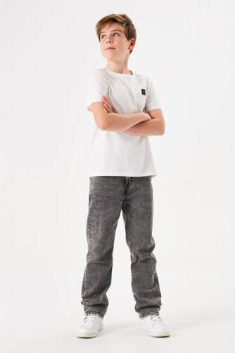 Garcia straight fit jeans medium used Grijs Jongens Stretchdenim Effen 128 - Foto 2