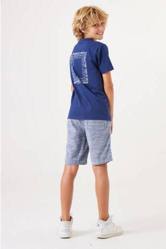 Garcia T-shirt met backprint donkerblauw Jongens Katoen Ronde hals Backprint 164 170 - Foto 2