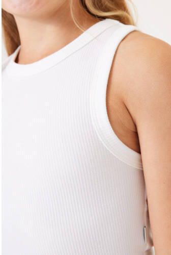 Garcia T-shirt wit Meisjes Polyester Ronde hals Effen 152 158