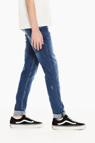 Garcia tapered fit jeans Laszlo 350 dark used Blauw Jongens Stretchdenim 128 - Foto 4