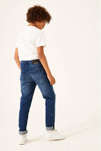 Garcia tapered fit jeans Laszlo 350 dark used Blauw Jongens Stretchdenim 128 - Foto 2