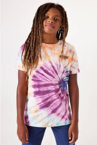 Garcia tie-dye T-shirt multi Meisjes Katoen Ronde hals Tie-dye 152 158 - Foto 3