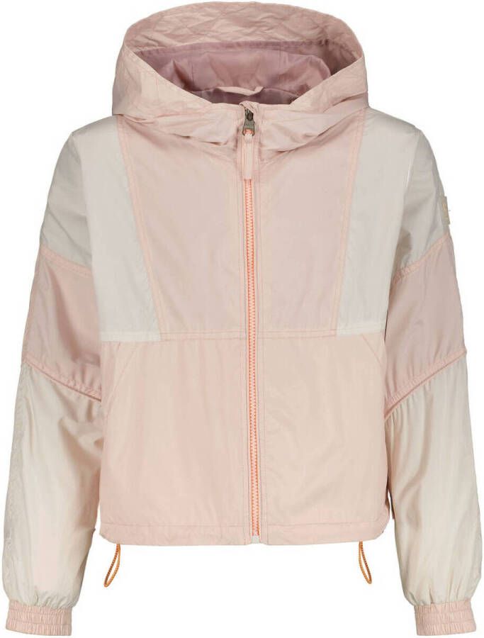 Garcia zomerjas lichtroze wit Meisjes Polyester Capuchon Meerkleurig 164 170