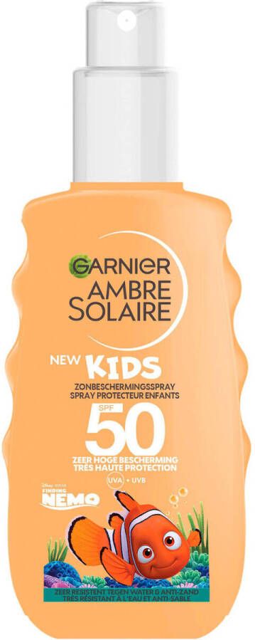 Garnier Ambre Solaire Finding Nemo Disney zonnebrandspray SPF 50 150 ml Wit