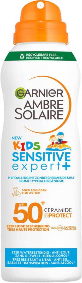 Garnier Ambre Solaire Kids Anti-Zand Ceramide Protect zonnebrand spray SPF 50+ 150 ml