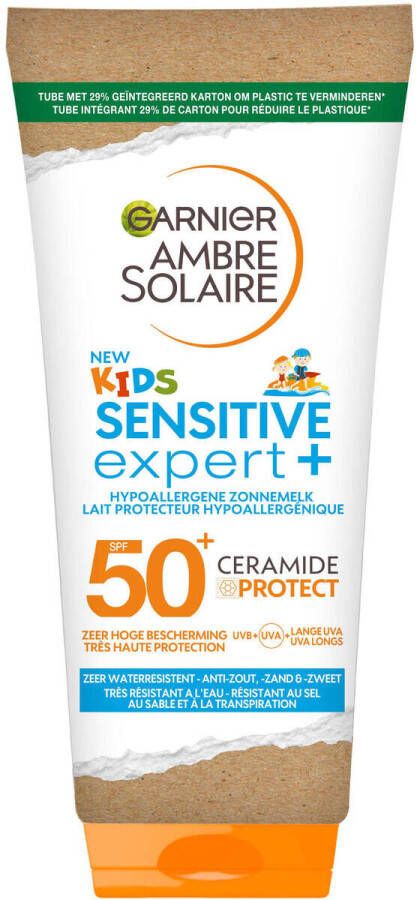 Garnier Ambre Solaire Sensitive Expert+ Kids zonnebrand melk SPF 50+ 175 ml