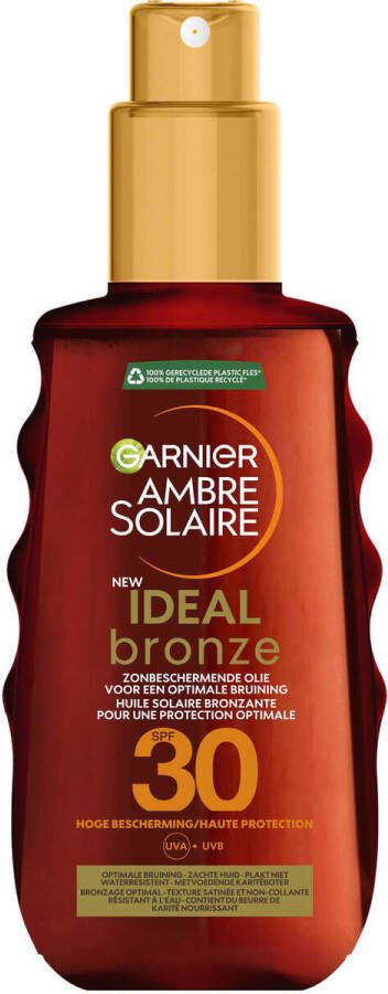 Garnier Ambre Solaire Ideal Bronze zonneolie SPF 30 150 ml Zonnebrand Wit