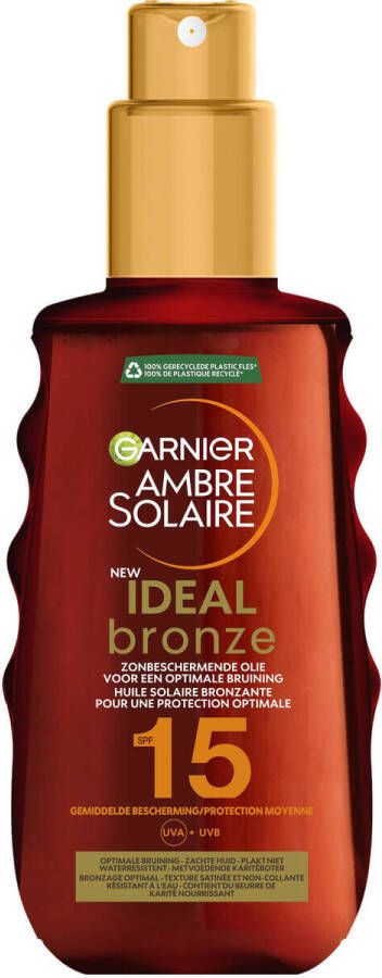 Garnier Ambre Solaire Ideal Bronze zonneolie SPF 15 150 ml Zonnebrand Wit