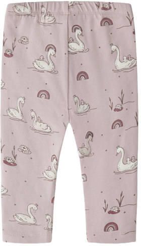 GUPPY BABY slim fit legging met print lichtroze Meisjes Stretchkatoen - Foto 3
