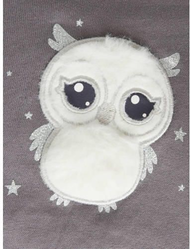 GUPPY BABY sweater met ruches en print grijs Printopdruk - Foto 3