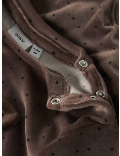 GUPPY BABY sweater met stippen bruin Meisjes Polyester Ronde hals Printopdruk - Foto 2