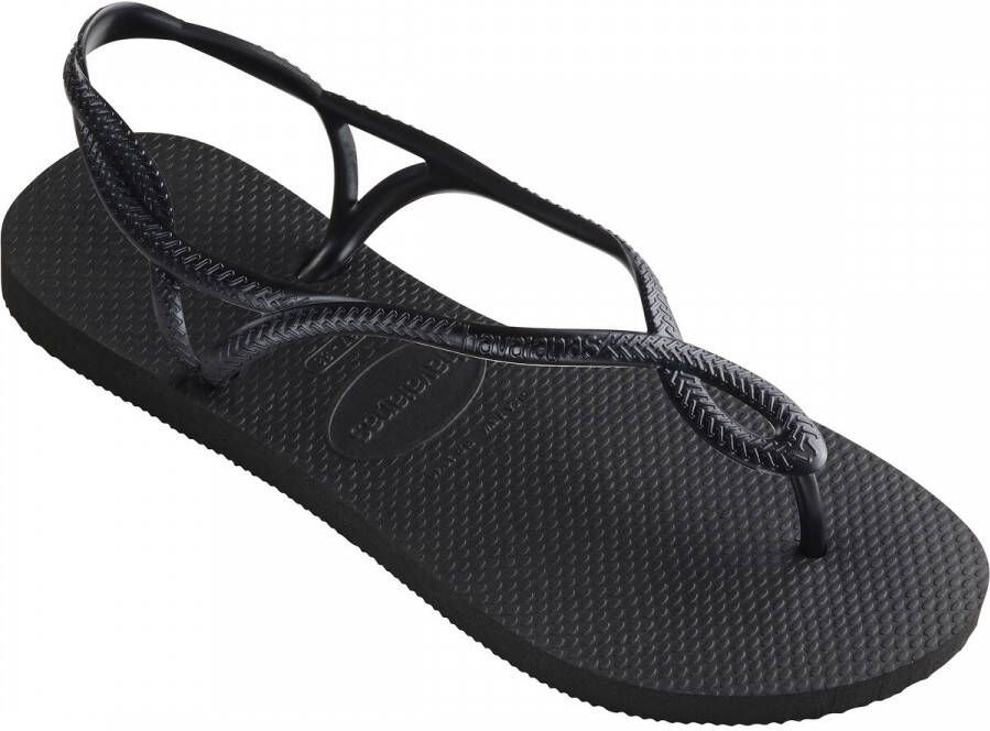 Havaianas Sandalen Luna met fijne riempjes in vlecht look - Foto 2