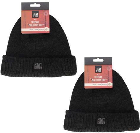 Heatkeeper thermo muts set van 2 antraciet Grijs Polyacryl 9-12 jaar - Foto 2