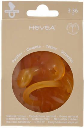 Hevea fopspeen orthodontisch “Classic' 3-36 maanden 100% natuurrubber (set van 2)