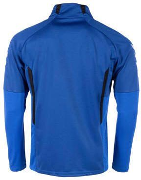 Hummel Junior sportsweater Authentic 1 4 Zip kobaltblauw zwart Jongens Polyester Opstaande kraag 140 - Foto 4