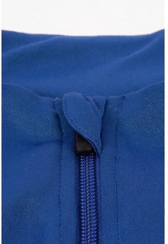 Hummel Junior sportsweater Authentic 1 4 Zip kobaltblauw zwart Jongens Polyester Opstaande kraag 140 - Foto 2