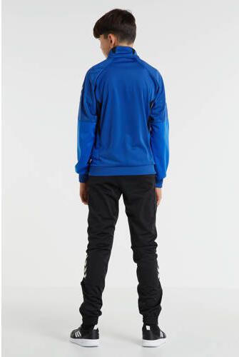 Hummel Junior trainingspak blauw zwart Polyester Opstaande kraag - Foto 3