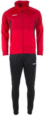 Hummel Junior trainingspak rood zwart Polyester Opstaande kraag - Foto 3