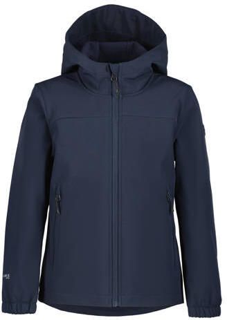Icepeak softshell jas Kobryn JR donkerblauw Meisjes Polyester Capuchon 140