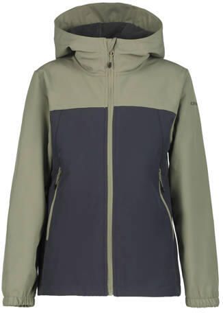 Icepeak Konan JR softshell jas antraciet Grijs Effen