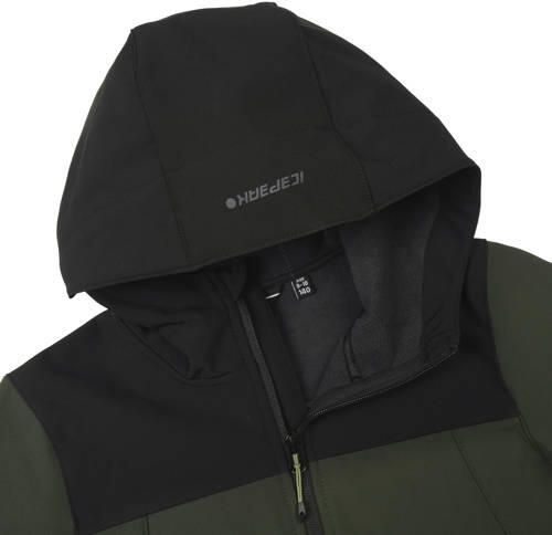 Icepeak Konan JR softshell jas donkergroen Effen - Foto 3