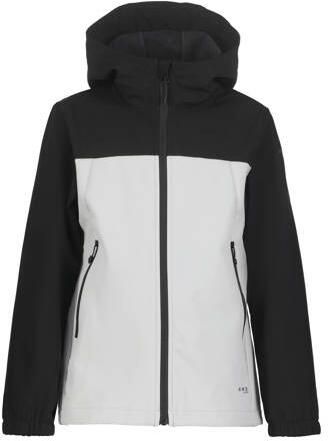 Icepeak Konan JR softshell jas lichtgrijs Effen