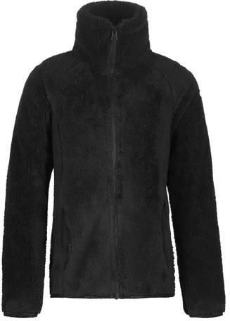 Icepeak Loma JR fleece vest zwart Outdoor vest Teddy Opstaande kraag