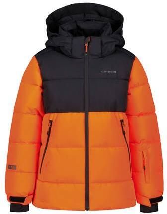 Icepeak Louin ski-jas donkeroranje Skijack Jongens Polyester Capuchon