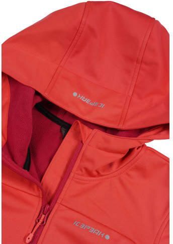 Icepeak softshell jack Kleve koraalroze Outdoor jas Polyester Capuchon 164 - Foto 2