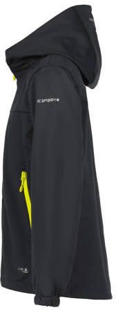 Icepeak softshell jack Kline antraciet geel Outdoor jas Grijs Jongens Polyester Capuchon 128 - Foto 3