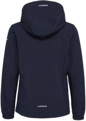 Icepeak softshell jas Kobryn JR donkerblauw Meisjes Polyester Capuchon 140