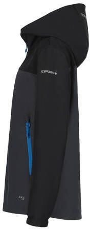 Icepeak softshell jas Konan jr antraciet Grijs Jongens Polyester Capuchon 164 - Foto 3