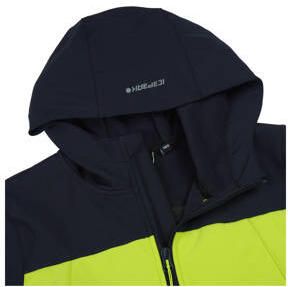 Icepeak softshelljas Konan jr groen zwart Jongens Polyester Capuchon Effen 128