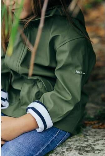 Igor regenjas zomer Euri kaki groen Polyester Capuchon 140 - Foto 4