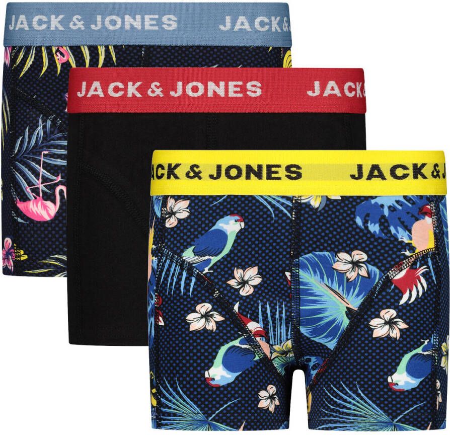 Jack & Jones Junior Boxershort JACFLOWER BIRD TRUNKS (set 3 stuks)