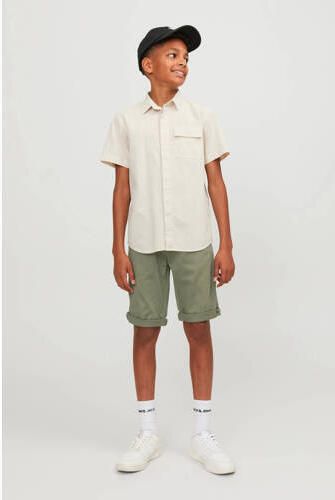Jack & jones JUNIOR bermuda JJIBOWIE groen Korte broek Jongens Stretchkatoen 152