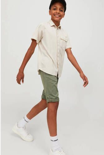 Jack & jones JUNIOR bermuda JJIBOWIE groen Korte broek Jongens Stretchkatoen 152 - Foto 2