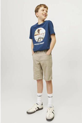 Jack & jones JUNIOR bermuda JPSTRICK JJORIGINAL lichtzand Korte broek Beige Jongens Stretchkatoen 128 - Foto 4